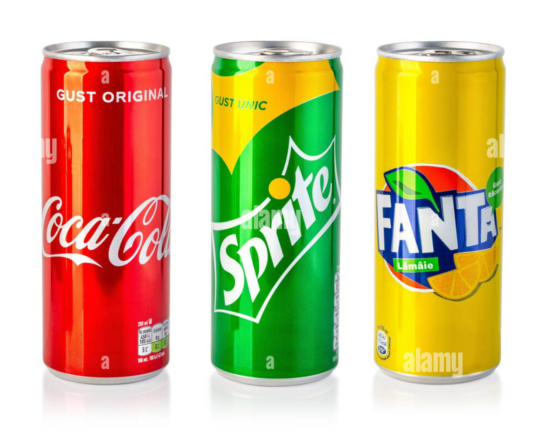 Canette limonade 33cl fanta coca spirte